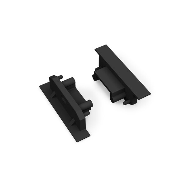 Topmet Einddoppen set Zwart 2x