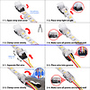 Klik Connector  voor Dual White ledstrips naar draad