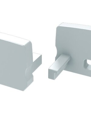 D profiel Einddop Wit Hoog