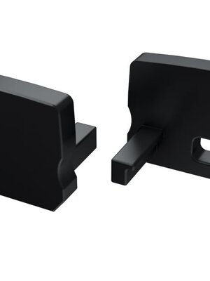 D profiel Einddop Zwart Hoog