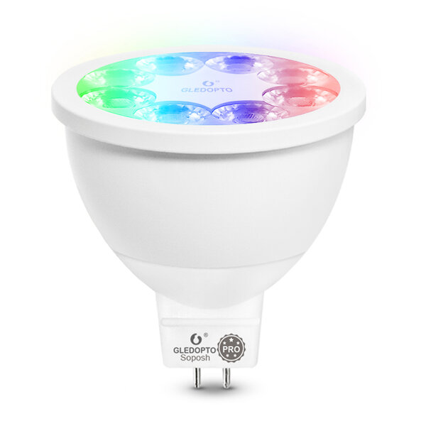 Gledopto Zigbee PRO Color and White 4 Watt MR16 Spot 25° lens