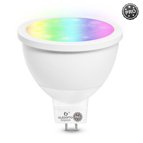 Gledopto Zigbee PRO Color and White 4 Watt MR16 Spot 120° lens
