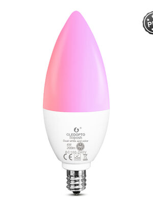 Zigbee PRO RGB+CCT 4 Watt E14 Kaars Lamp Kleine Fitting