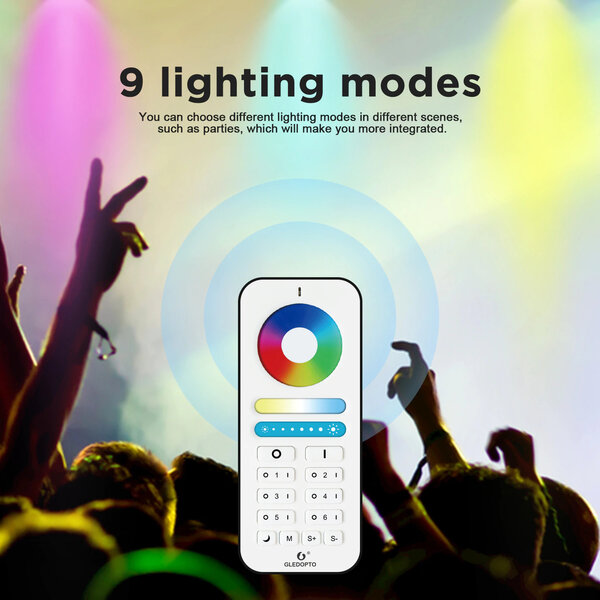 Gledopto RF Color and White Afstandsbediening voor Zigbee Lampen en LED Strip Controllers