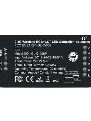 Zigbee PRO RGB+CCT  LED Strip Controller 12 ~ 54 Volt
