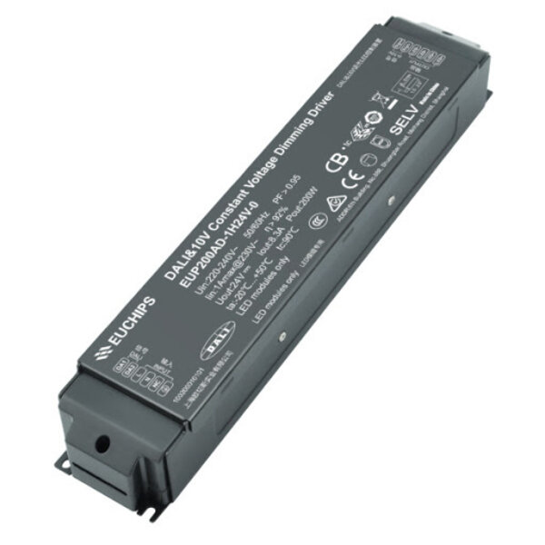 Euchips Dali en 1-10v LED Driver 200 watt 24 volt