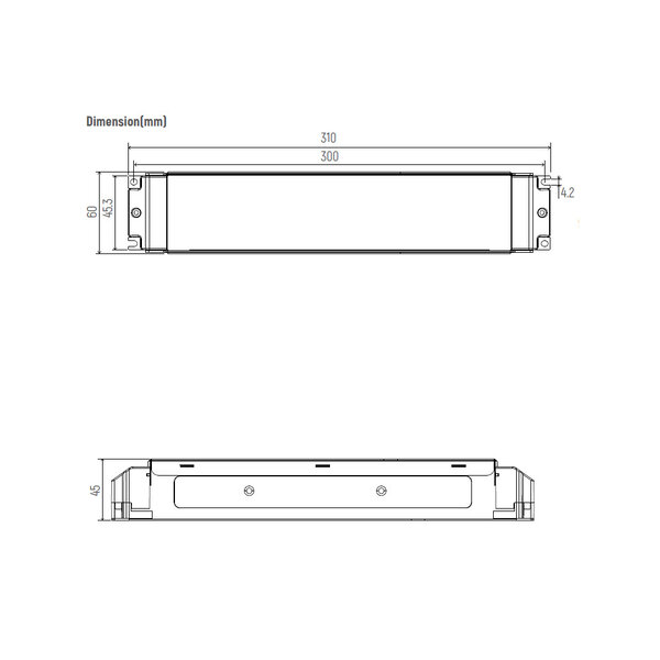 Euchips Dali en 1-10v LED Driver 200 watt 24 volt