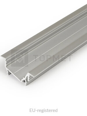 14mm Aluminium Inbouw Hoek Profiel 1 meter Zilver DIAGONAL14