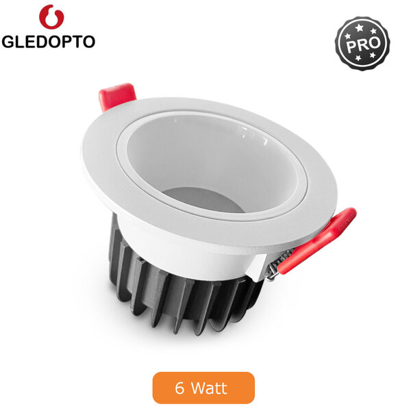 Gledopto Zigbee PRO RGB+CCT Anti-Glare IP54 6W LED Downlight