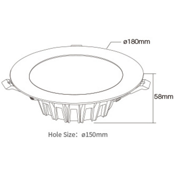 Milight / MiBoxer 18 Watt RGB+CCT LED Downlight FUT065