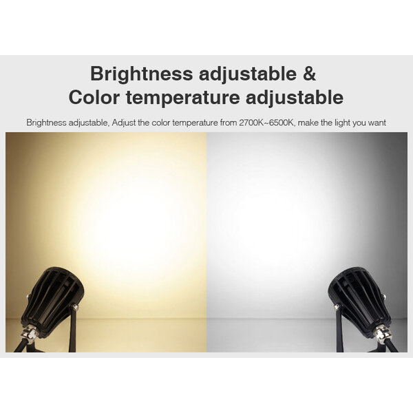 Milight / MiBoxer 6 Watt 24 Volt RGB+CCT Tuinspot FUTC08