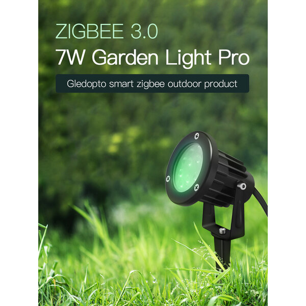 Gledopto Zigbee 3.0 PRO RGB+CCT Waterdichte 7 Watt LED Tuinspot