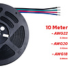 10 Meter Stroomdraad 4 Aderig RGB