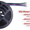 100 Meter Stroomdraad 5 Aderig RGBW
