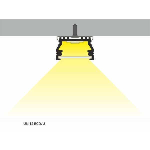 Topmet Opbouw / Inbouw Profiel 1 Meter UNI12