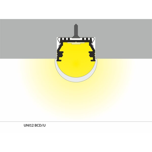 Topmet Opbouw / Inbouw Profiel 1 Meter UNI12