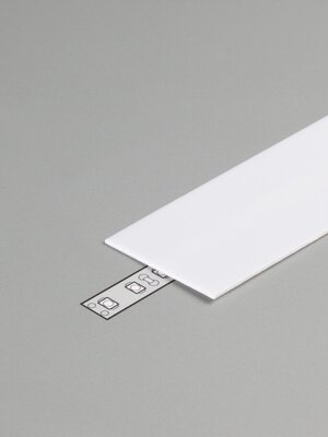 Milky Cover 2 meter voor profiel met verticale schijnhoek