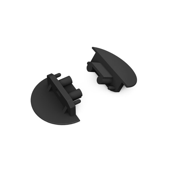 Topmet Groove10 Einddop Zwart Rond Gen2