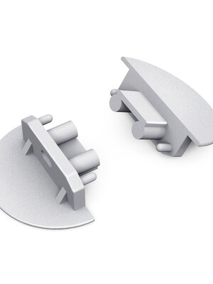 Groove10 Einddop Zilver Rond Gen2