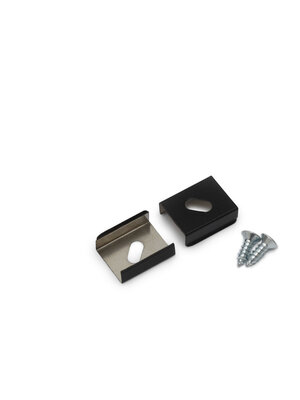 Bevestigingsklem Zwart voor Slim8 en SMART10 Profielen