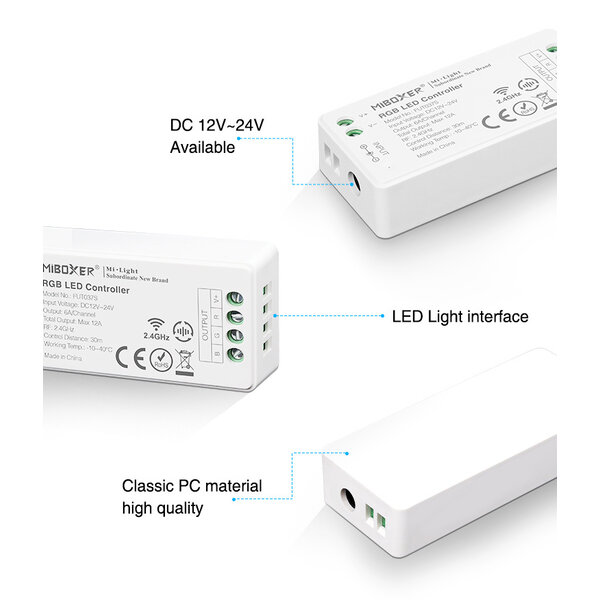 Milight / MiBoxer RGB LEDStrip Zone Controller Slimline