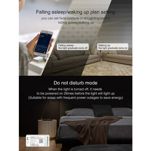 Milight / MiBoxer DualWhite LEDStrip Zone Controller WiFi + Bluetooth + 2.4 GHz