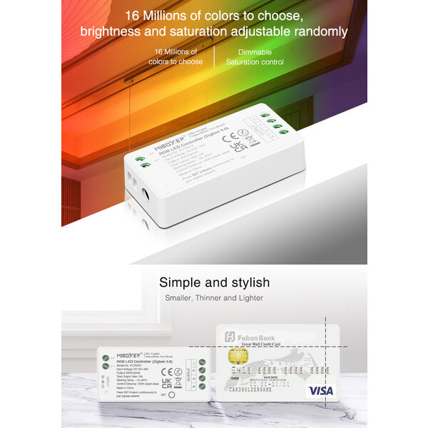 Milight / MiBoxer Zigbee 3.0 RGB LEDStrip Zone Controller