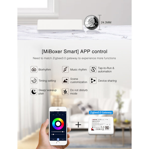 Milight / MiBoxer Zigbee 3.0 RGB LEDStrip Zone Controller