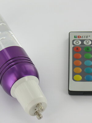 RGB 3 Watt Crystal LED Lamp GU10