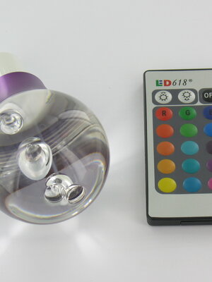 RGB 3 Watt LED 'bal' Lamp GU10