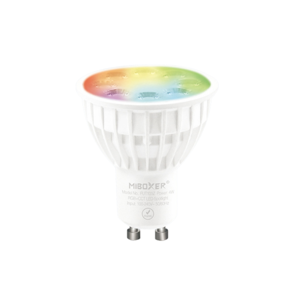 Milight / MiBoxer Zigbee 3.0 GU10 RGB+CCT Inbouwspot 4 Watt