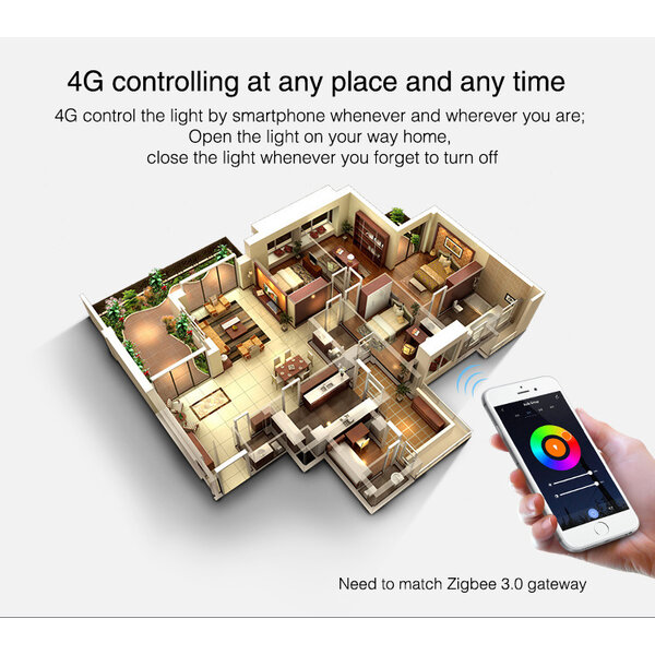 Milight / MiBoxer Zigbee 3.0 GU10 RGB+CCT Inbouwspot 4 Watt