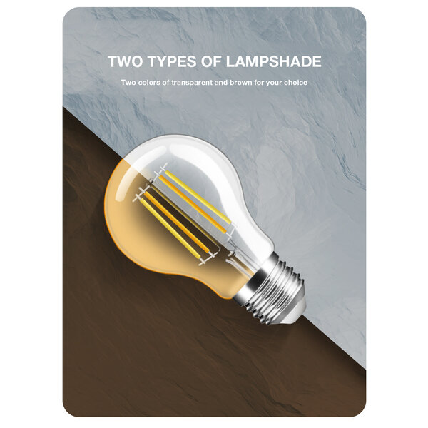 Gledopto Zigbee 3.0 E27 CCT 2200K ~ 6500K LED Filament Lamp 7 Watt A60