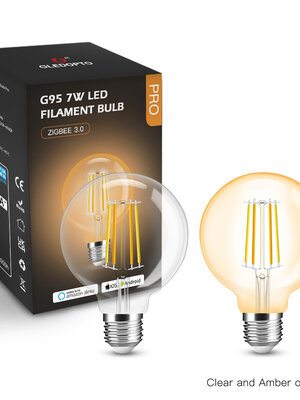 Zigbee 3.0 E27 CCT LED Filament Lamp 7 Watt G95