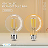 Gledopto Zigbee 3.0 E27 CCT 2200K ~ 6500K LED Filament Lamp 7 Watt G95