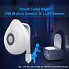 LED RGB Toilet lamp op batterij met Bewegingssensor