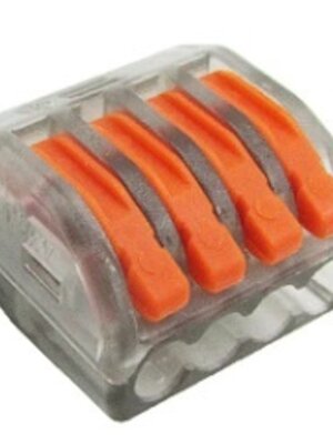 Stroomdraad Verbindingsklem 4 aderig Samenvoegen Transparant