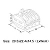 Stroomdraad Verbindingsklem 4 aderig Samenvoegen Transparant