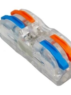 Stroomdraad Verbindingsklem 2 aderig doorverbinden Transparant