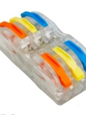 Stroomdraad Verbindingsklem 3 aderig doorverbinden Transparant