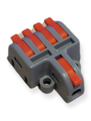 Stroomdraad Verbindingsklem 1 aderig naar 4 voudig Splitsen
