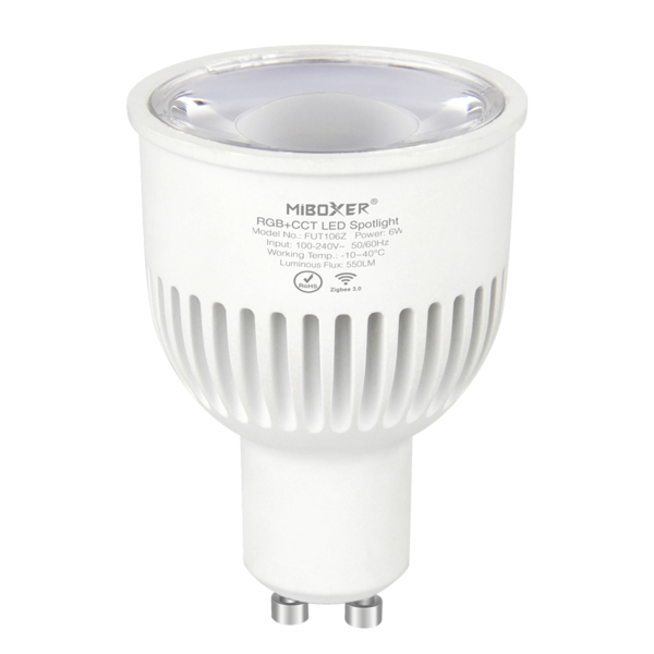 Milight / MiBoxer Zigbee 3.0 GU10 RGB+CCT 6 Watt LED Spot