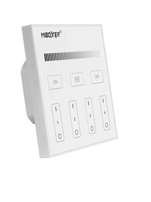 4 Zone DMX512 Wandpaneel voor Enkelkleurige LEDStrips