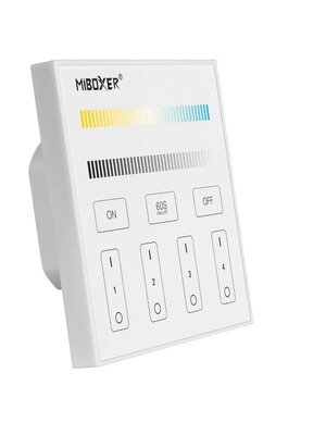 4 Zone DMX512 Wandpaneel voor DualWhite LEDStrips