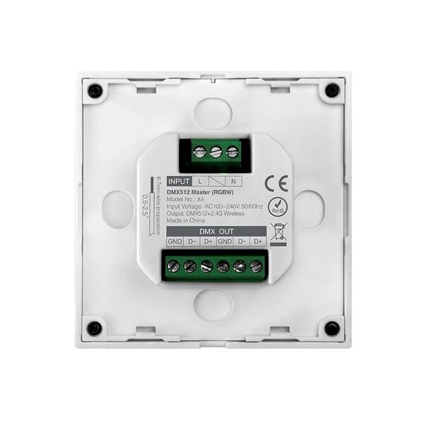 Milight / MiBoxer 4 Zone DMX512 Wandpaneel voor RGBW LEDStrips
