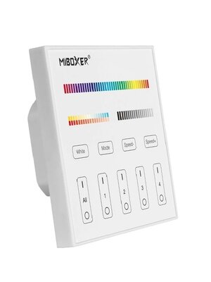 4 Zone  DMX512 Wandpaneel voor RGB+CCT LEDStrips