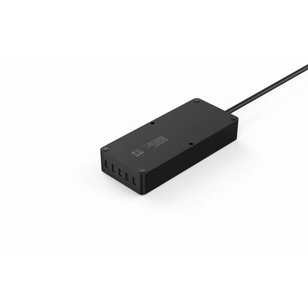 Orico USB stekkerdoos met vier stopcontacten en vijf USB-laadpoorten - 4000W - Incl. aan/uit schakelaar - Zwart