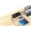 Orico USB stekkerdoos met vier stopcontacten en vijf USB-laadpoorten - 4000W - Incl. aan/uit schakelaar - Zwart