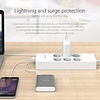 Orico stekkerdoos met zes stopcontacten en vijf USB-laadpoorten - 4000W - Incl. aan/uit schakelaar - wit