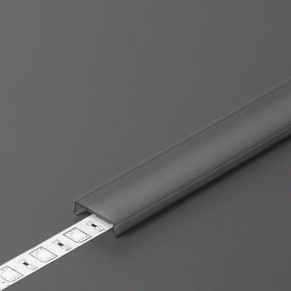 Topmet 2 Meter C3 Click Cover Zwart Voor SMART16 / PLANE14 Profielen